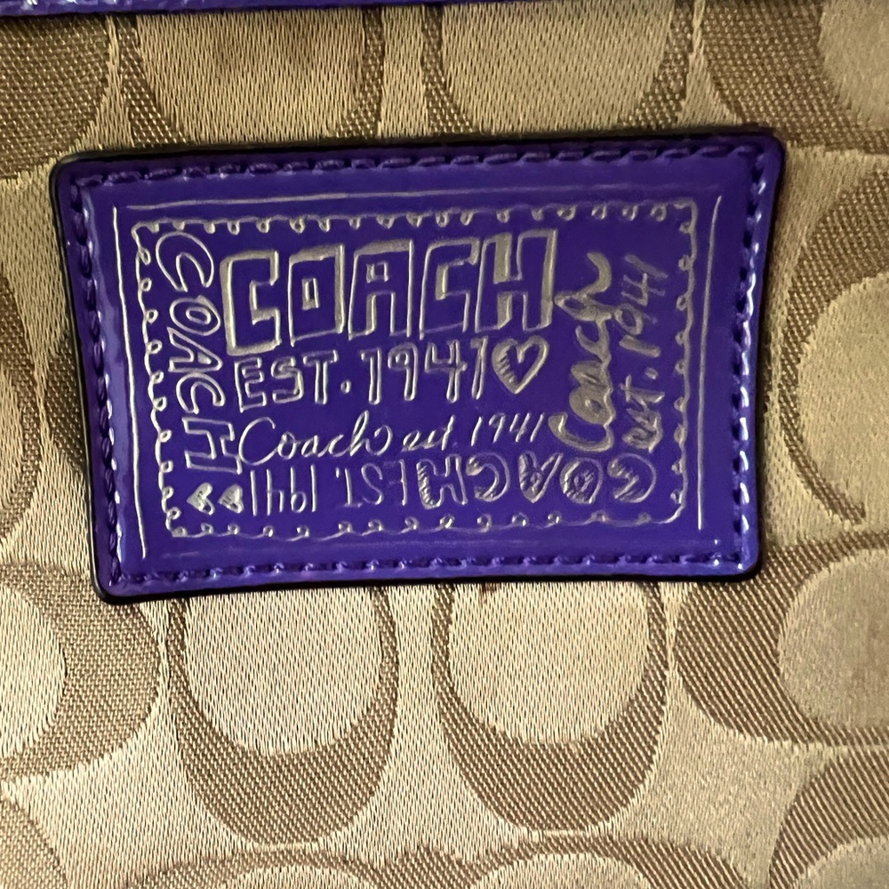 Coach crossbody purple purse